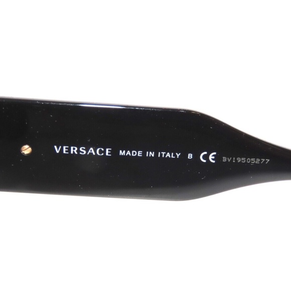 Versace 4380B  GB1/87 Black Gold Grey Sunglasses Round